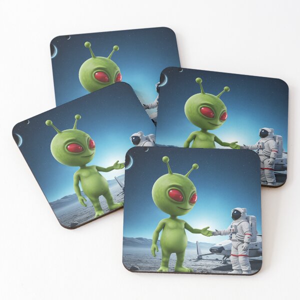 Item preview, Meeting with alien designed and sold by prashant art factory ✅️.