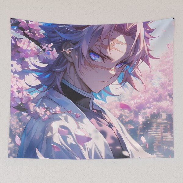 Item preview, Sanemi Shinazugawa Demon Slayer Anime Wind Hashira Stark Blossom designed and sold by mildaclairmo.