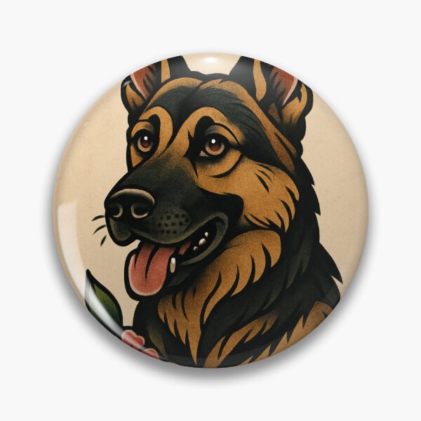 Item preview, Tattoo Artist Retro Tatted Punk German Shepherd Dog Vintage  designed and sold by Wild Blood Designs.