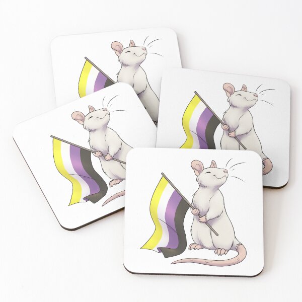 Item preview, Pride Rats - Nonbinary designed and sold by SleepyMothIllus.