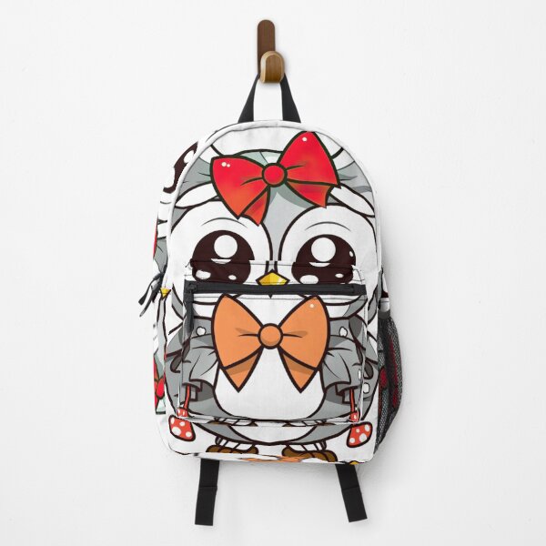 Item preview, Cute Cartoon Owl with Big Eyes and Bows designed and sold by PaintbrushPlace.