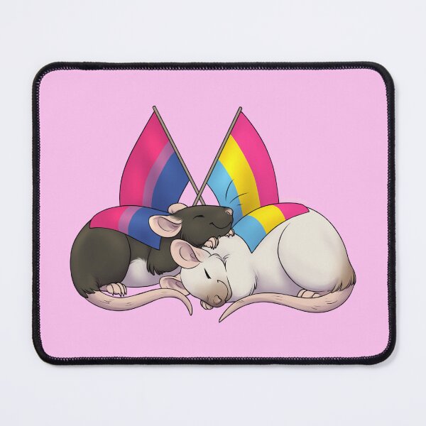 Item preview, Pride Rats - Bi and Pan designed and sold by SleepyMothIllus.