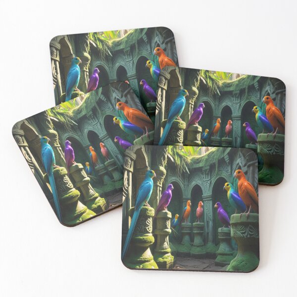 Item preview, Ancient Amazon Aviary with Mystical Birds designed and sold by Max Store.