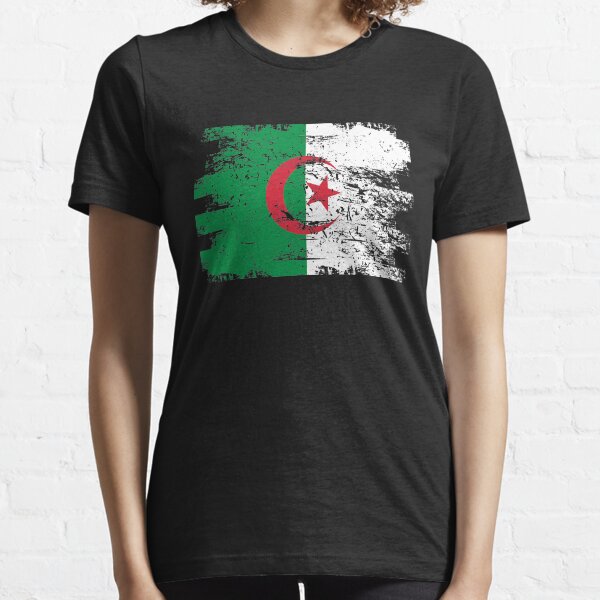 Argelia Camiseta Bandera tee Recuerdo de Viaje tee Regalo Algeria Flag Tshirt