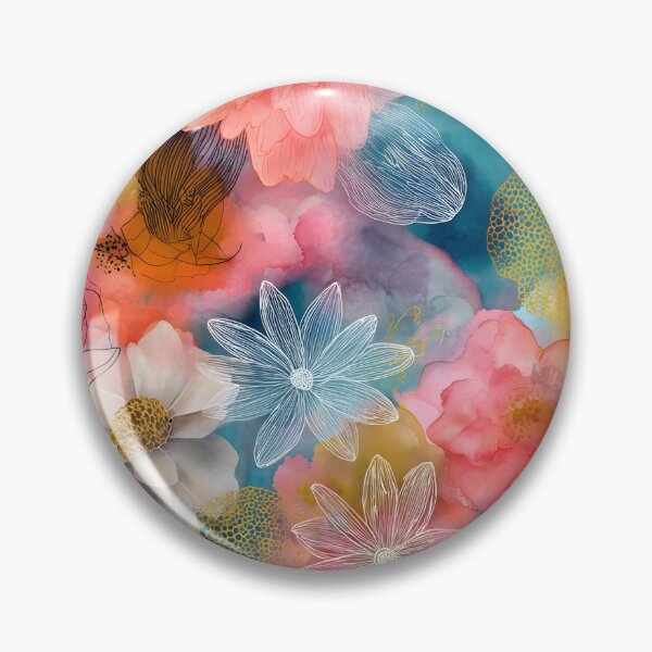 Item preview, Pastel daisies floral print designed and sold by dcrc.