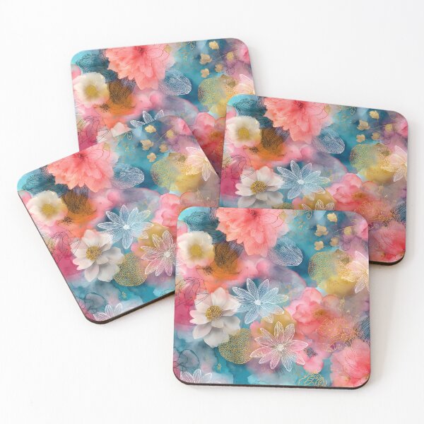 Item preview, Pastel daisies floral print designed and sold by dcrc.