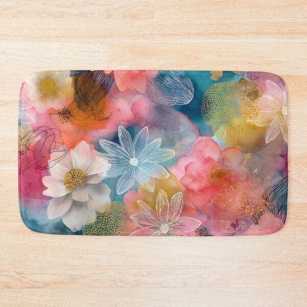 Item preview, Pastel daisies floral print designed and sold by dcrc.