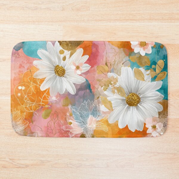 Item preview, Pastel daisies floral print designed and sold by dcrc.