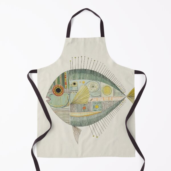 Item preview, Quirky Abstract Fish Illustration – Minimalist Geometric Marine Art designed and sold by dawnleblanc55.