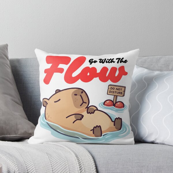 Item preview, Go With The Flow - Capybara designed and sold by The magic  Yellow bus.