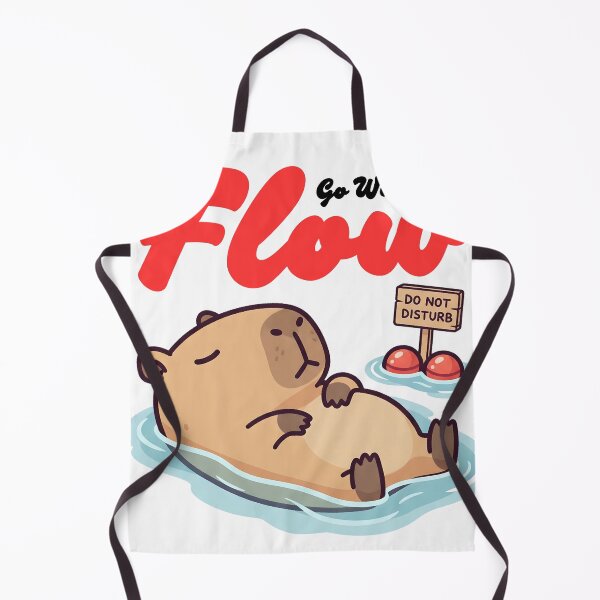 Item preview, Go With The Flow - Capybara designed and sold by The magic  Yellow bus.