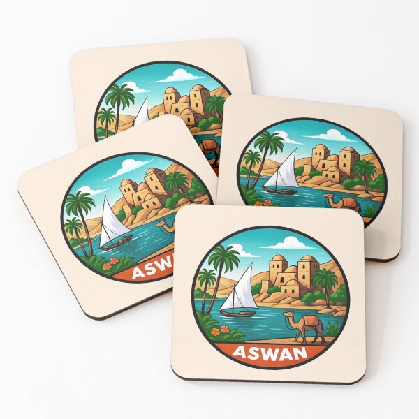 Item preview, Aswan, Egypt - Nile River, Felucca, Camel designed and sold by Myra365Art.