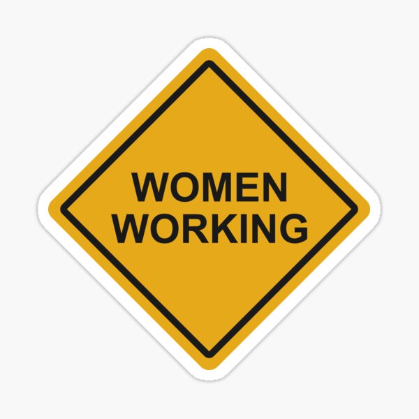 Item preview, Women Working Road Sign Vector designed and sold by THP Creative.