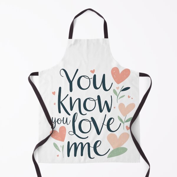 Item preview, A whimsical graphic featuring "You know you love me" in script, adorned with hearts and leaves. designed and sold by SwongEnow.