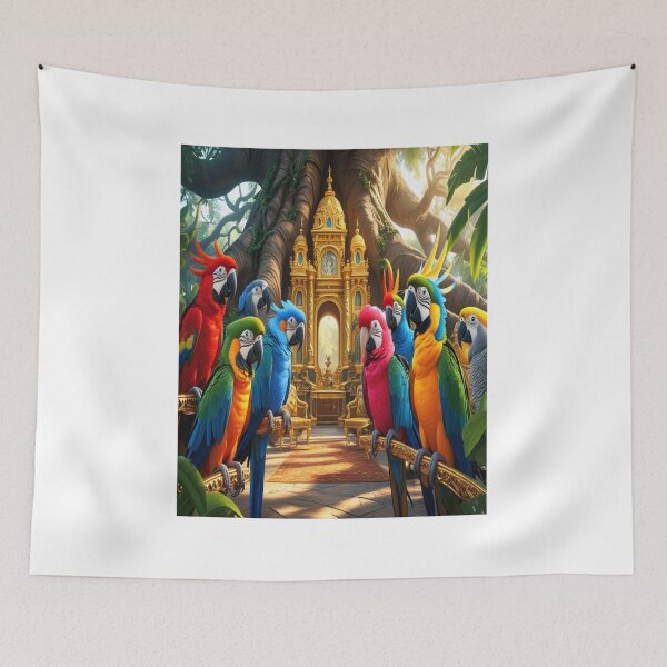 Item preview, Royal Tropical Birds Golden Palace Court designed and sold by Max Store.
