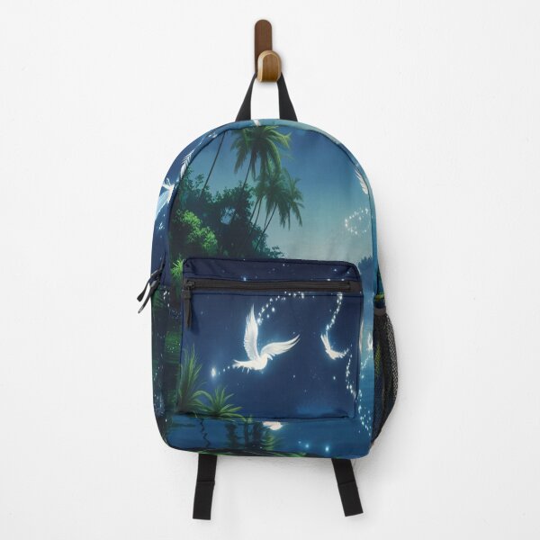 Item preview, Luminous Birds Stardust Trail Dreamlike Lagoon designed and sold by Max Store.