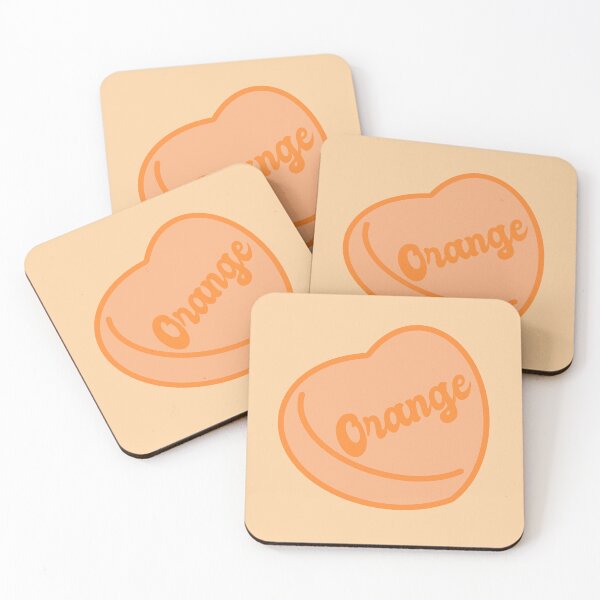 Item preview, Orange Candy Heart designed and sold by blottleink.