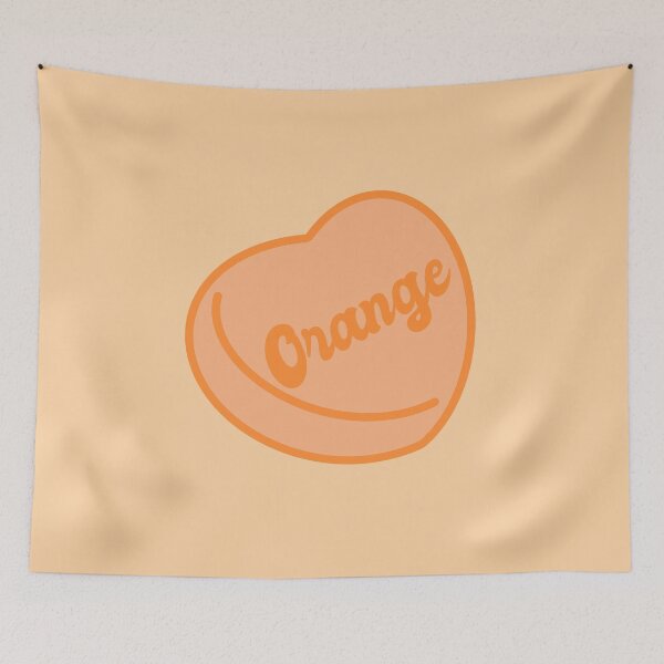 Item preview, Orange Candy Heart designed and sold by blottleink.