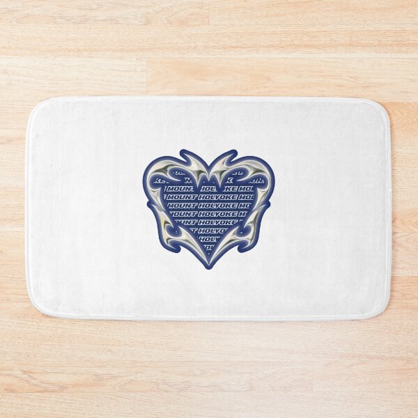 Item preview, Mount Holyoke College Blue Metal Heart designed and sold by Y'allternatives.