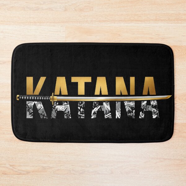Item preview, Golden Katana Graffiti Art | Monochromatic Urban Samurai Design designed and sold by AV.
