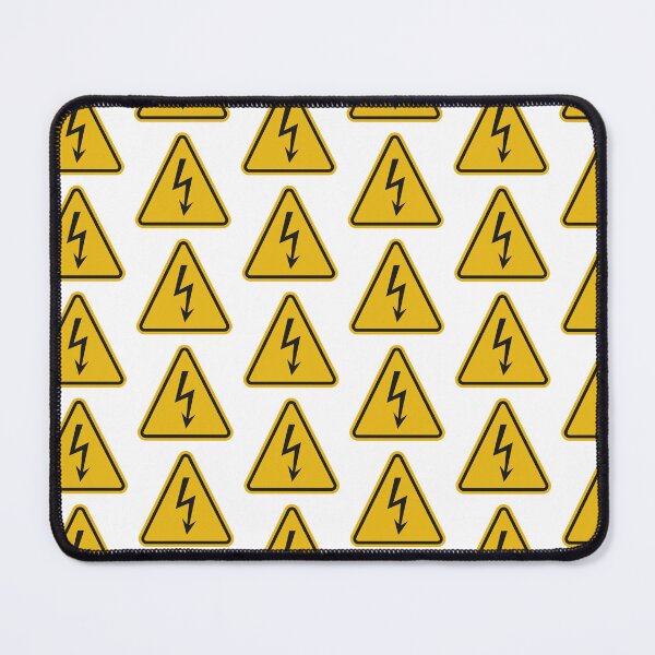 Item preview, Yellow Triangle Electrical Hazard Warning Sign Vector designed and sold by THP Creative.