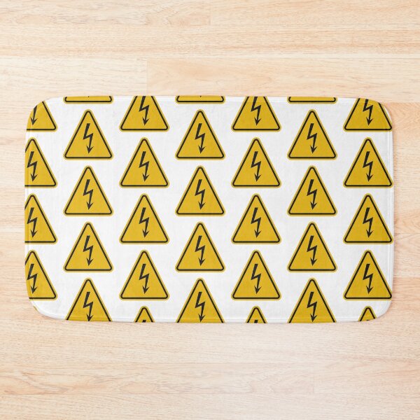 Item preview, Yellow Triangle Electrical Hazard Warning Sign Vector designed and sold by THP Creative.