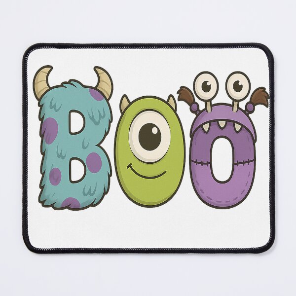 Item preview, BOO Monster Letters – Cute Halloween Pixar-Inspired Design designed and sold by Zippitydodads.