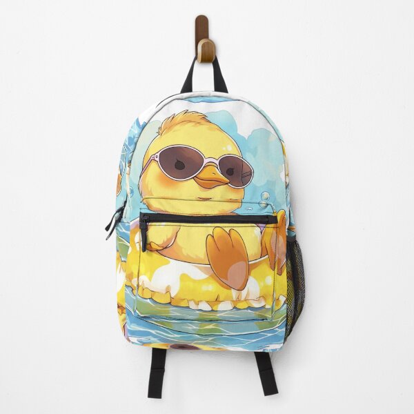 Item preview, Cool Duckling Relaxing in Pool Float with Sunglasses designed and sold by PaintbrushPlace.