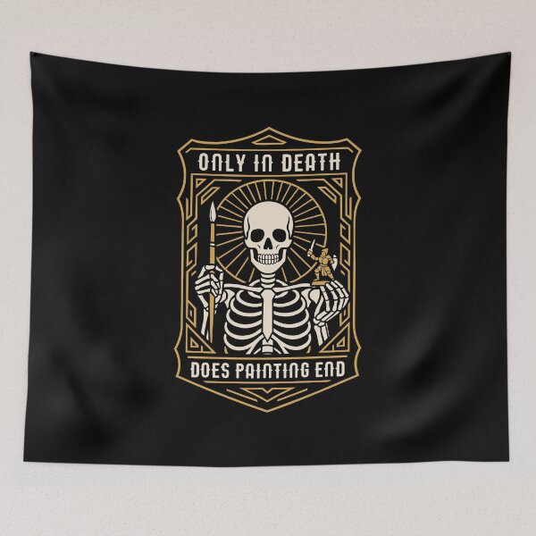 Item preview, Only In Death Does Mini Painting End Funny Wargaming designed and sold by pixeptional.