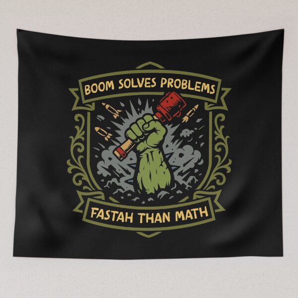 Item preview, Boom Solves Problems Funny Wargaming designed and sold by pixeptional.