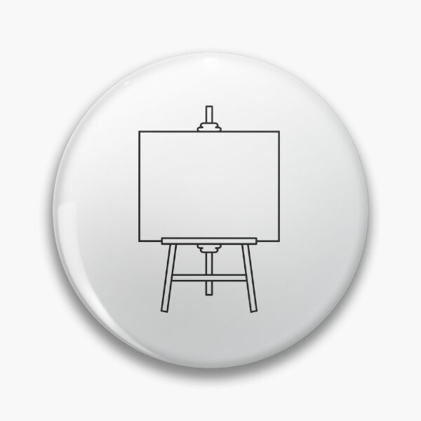 Item preview, Artist Easel With Blank Canvas Outline Vector Illustration designed and sold by THP Creative.