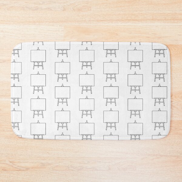 Item preview, Artist Easel With Blank Canvas Outline Vector Illustration designed and sold by THP Creative.