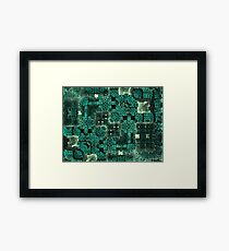 Green Legos in the Mist Framed Print