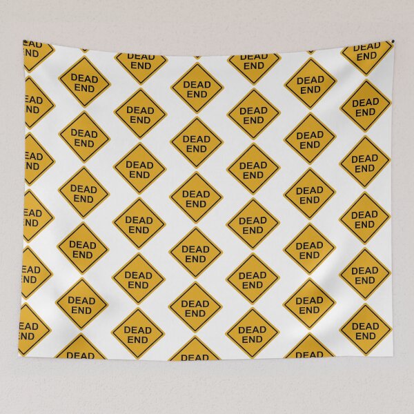 Item preview, Yellow Dead End Road Sign Vector designed and sold by THP Creative.