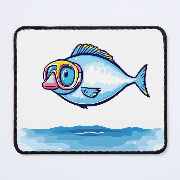 Item preview, There is a fish with goggles on its head and a sign that says just in case designed and sold by cafegrafis.