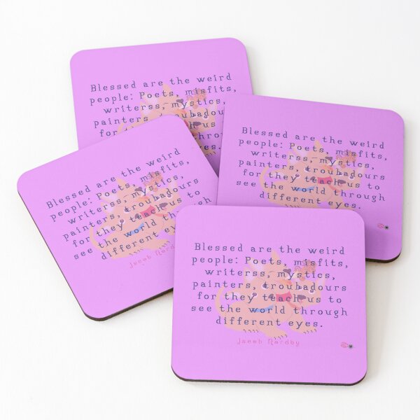 Item preview, Blessed are the weird people the artists poets writers troubadours designed and sold by StudioTanoshiiNeko.