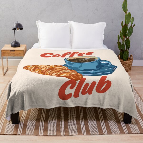 Item preview, Coffee Club – Croissant and Espresso Illustration designed and sold by MaiZephyr.