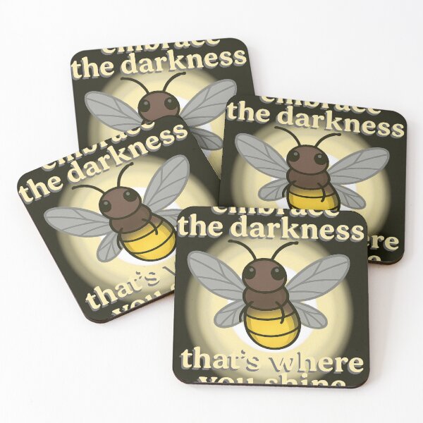 Item preview, Embrace the Darkness – Firefly Glow designed and sold by charliebarly.