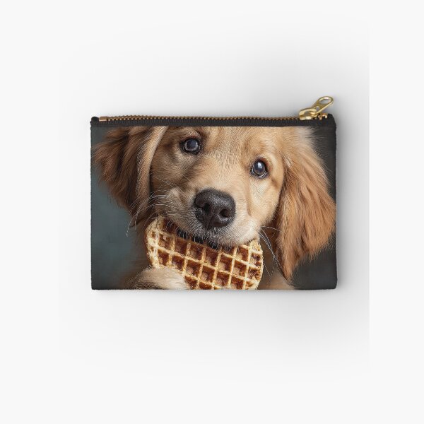 Item preview, Golden Retriever Puppy Eating Waffle 01 designed and sold by Elisabeth Lucas.