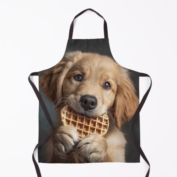 Item preview, Golden Retriever Puppy Eating Waffle 01 designed and sold by Elisabeth Lucas.