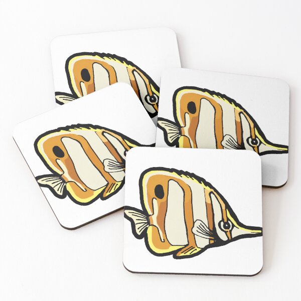Item preview, Copperband Butterfly Fish designed and sold by the-cyan-tiger.