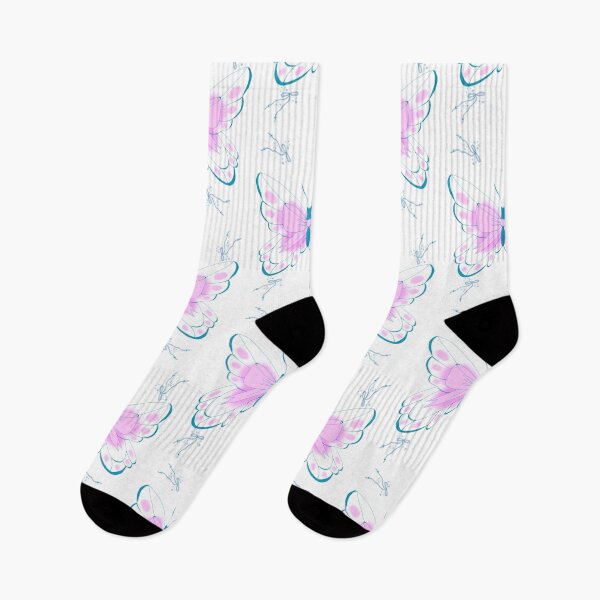 Artikelvorschau, Blauer Schmetterling mit rosa Schleife – Süßes ästhetisches Kawaii-Design entworfen und verkauft von PupeCreativeArt .