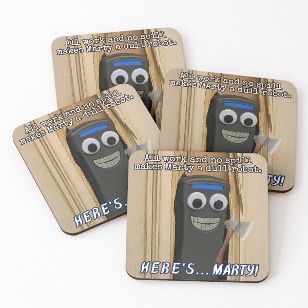 Item preview, Here’s Marty! | Grocery Store Horror Inspired by The Shining designed and sold by Where Troubles Melt Like Lemon Drops.