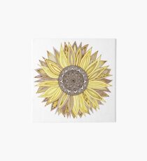 Sonnenblume-Mandala Galeriedruck
