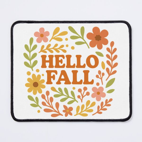Item preview, Hello Fall Retro Floral Wreath designed and sold by THIENVT.