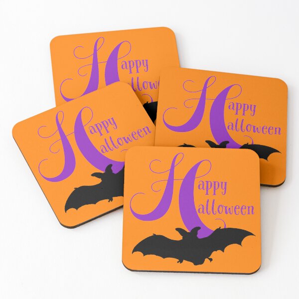 Item preview, Happy Halloween Bat Flying designed and sold by Megan Pawlak Arts.