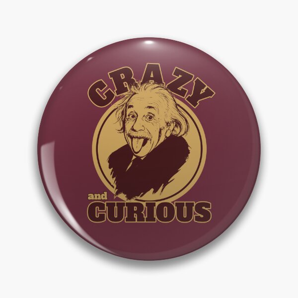 Item preview, Funny Einstein Tongue - Crazy and Curious designed and sold by MehMerchTees.