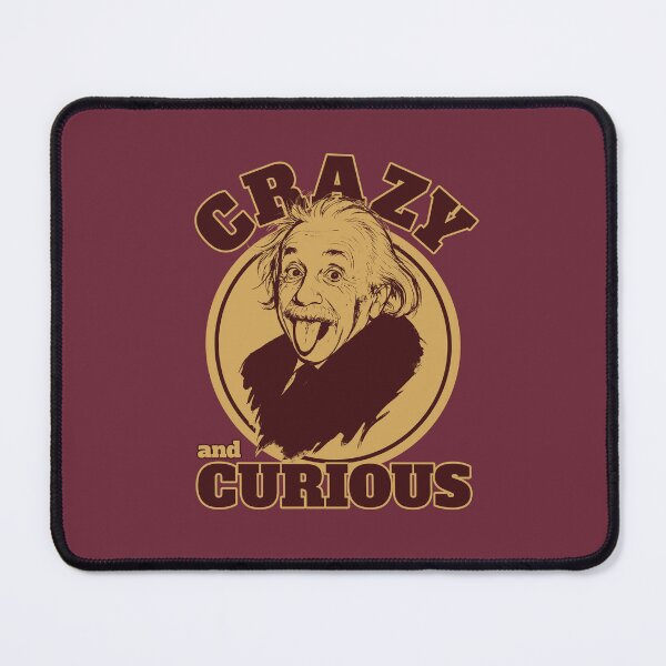 Item preview, Funny Einstein Tongue - Crazy and Curious designed and sold by MehMerchTees.
