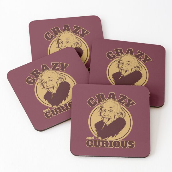 Item preview, Funny Einstein Tongue - Crazy and Curious designed and sold by MehMerchTees.