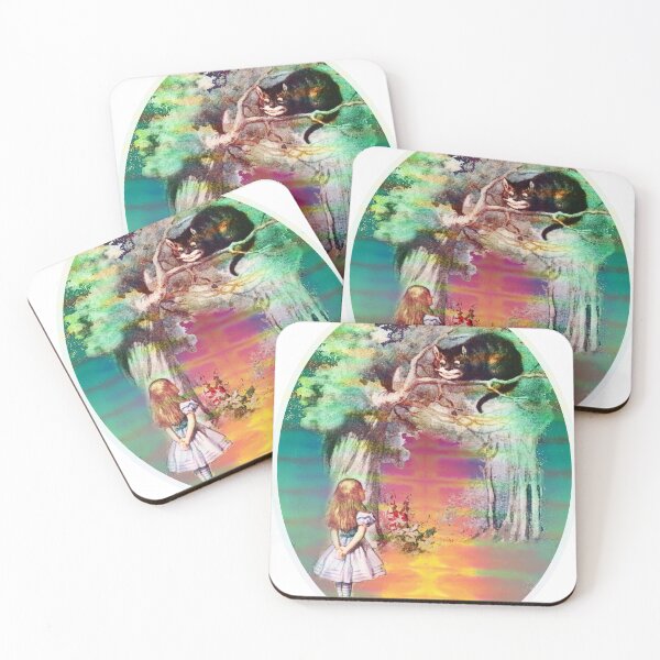 Item preview, Trippy Alice and the Cheshire Cat tie dye  designed and sold by AuroraXGreen.
